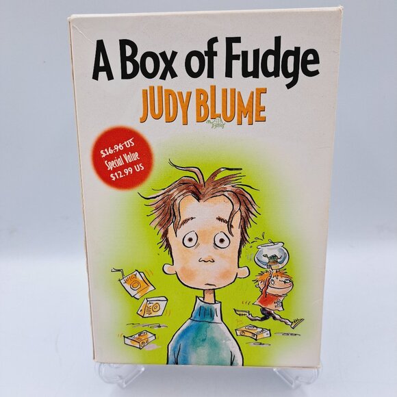 Box Of Fudge 3 Books From Judy Blume: Fudge-A-Mania, Superfudge, Double Fudge - Picture 1 of 13